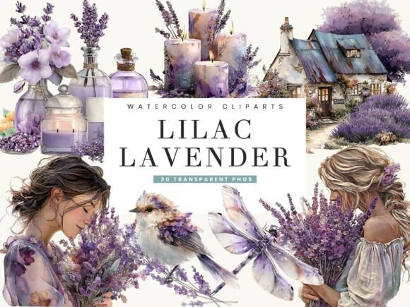Download Watercolor Lilac Lavender Clipart - Art Collection