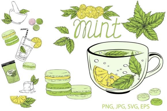Download Mint, Oregano and Lemon Clipart - Art Collection
