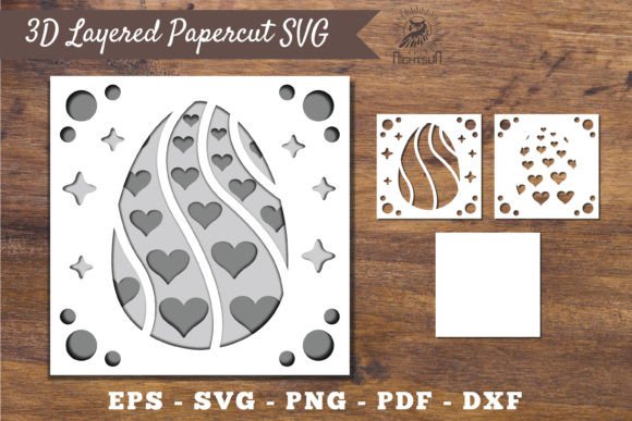 Download 3D Easter Egg Layered Papercut SVG 4 - Easter egg Collection