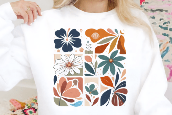 Download Abstract Floral PNG, Boho Flower Clipart - Art Collection