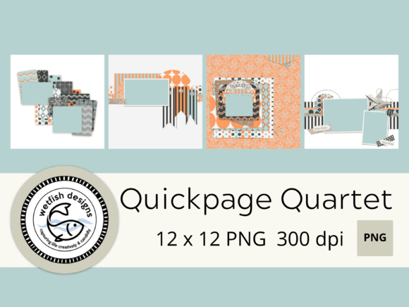Download Digital Scrapbook Quick Page Quartet (Se - Art Collection