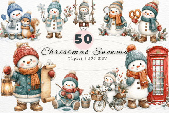 Download Christmas Snowman Clipart PNG - Art Collection