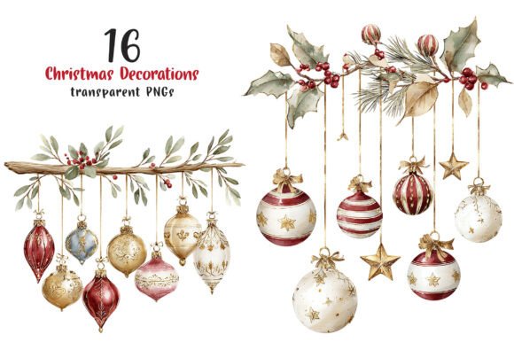 Download Christmas Decorations Clipart - Art Collection