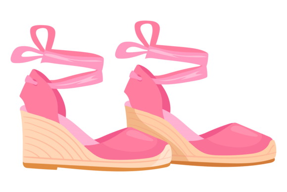 Download Pink Summer Shoes Cartoon Elegant Sexy F - Art Collection