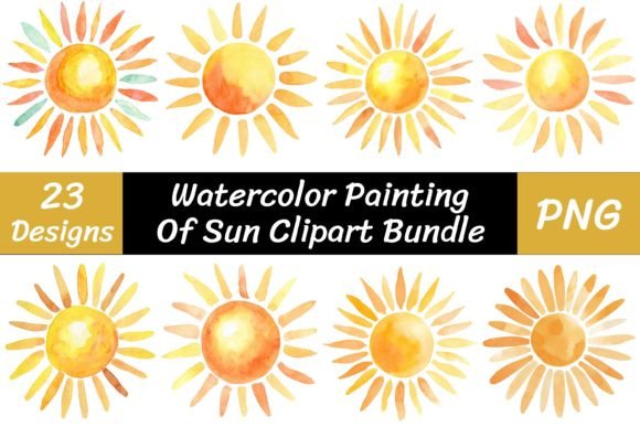 Download Watercolor Painting of Sun Clipart - Art Collection