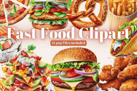 Download Watercolor Junk Food Clipart - Art Collection