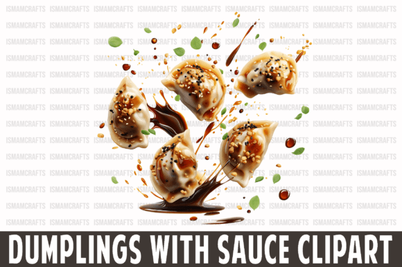 Download Dumplings with Sauce Clipart PNG - Art Collection