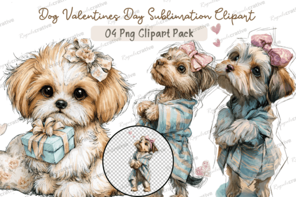 Download Dog Valentines Day Clipart,Whimsical Dog - Art Collection