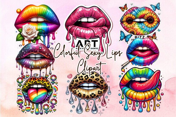 Download Colorful Sexy Lips Clipart Designs - Art Collection