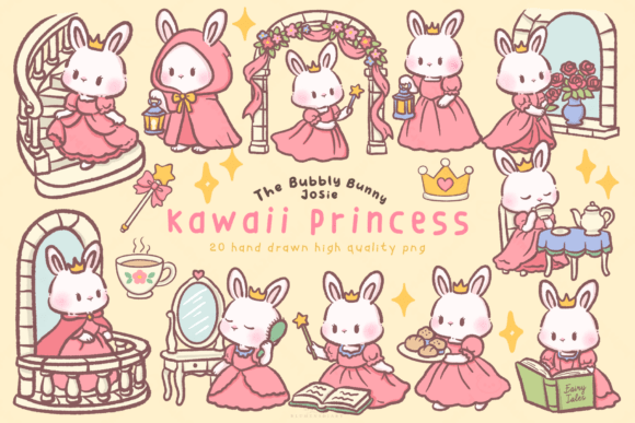 Download Kawaii Princess Bunny Clipart - Art Collection