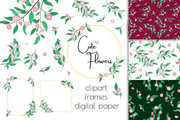 Download Cute Flowers PNG Clip Art, Floral Frames - Art Collection