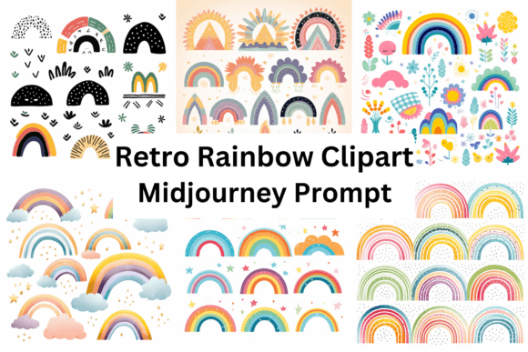 Download Prompt for Retro Rainbow Clipart - Art Collection