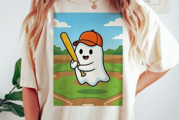 Download Cartoon Ghost Baseball Player Image - Art Collection