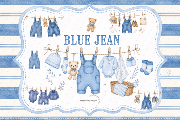 Download Blue Jean Cute Bear Clipart - Art Collection