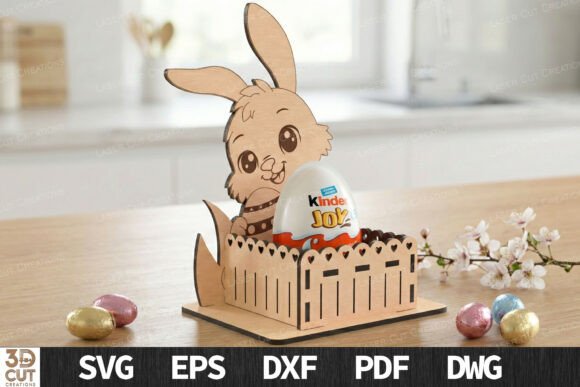 Download Cute Bunny Easter Egg Holder SVG - Easter egg Collection
