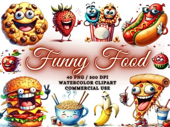 Download Funny Food Clipart Funny Png - Food Png - Art Collection