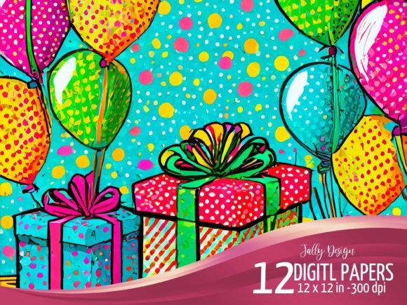 Download Birthday Presents Pop Art Graphics - Art Collection