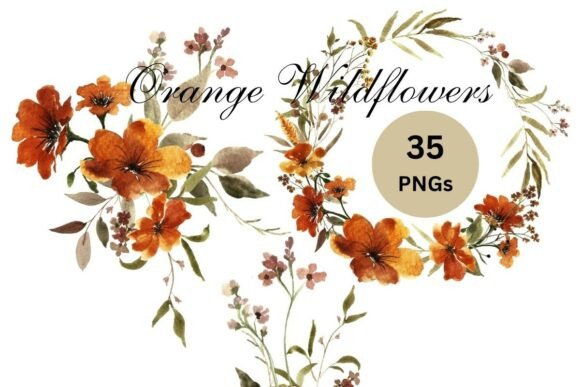 Download Watercolor Boho Wildflowers Clipart PNG - Art Collection