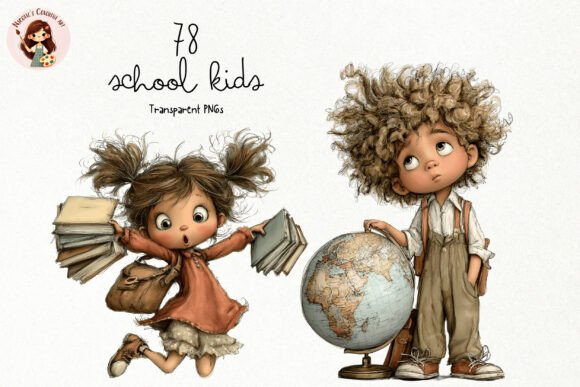 Download Cute School Kids PNG Clipart Bundle - Art Collection