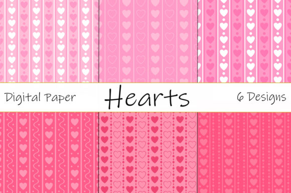 Download Seamless Patterns Valentine's Day Hearts - Art Collection